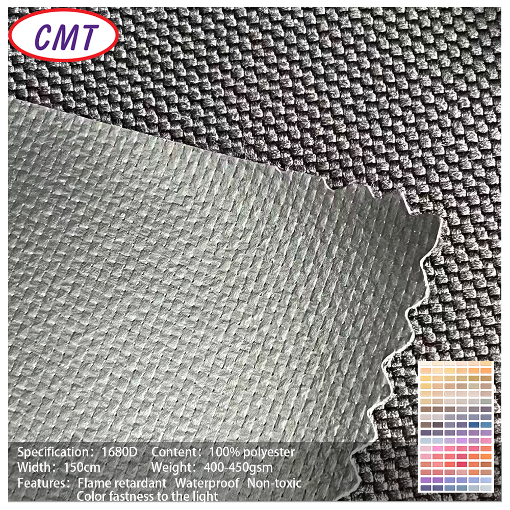 1680D 100%Polyester Fabric Flame Retardant, Waterproof Non-Toxic Color Fast Heavy-Duty for Industrial Projects