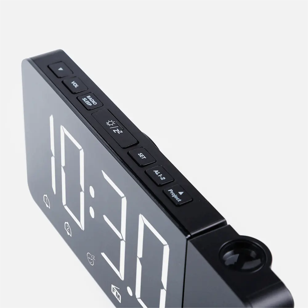plug-in digital clock, creative projection alarm clock, LED projection clock bedside luminous student alarm clock modern/
