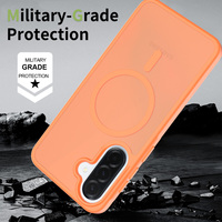Étui mat antichoc de qualité militaire pour Samsung A37, coque de téléphone anti-empreintes digitales en PC+TPU magnétique 2400G