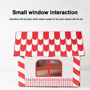 猫ベッド環境にやさしい段ボール猫家ペット用品店プロモーションプレゼントアイテム - Product Image 4