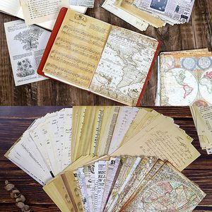 Papel de álbum de recortes hecho a mano Vintage, hoja de periódico de revista de matemáticas, papel Kraft para fondo de decoupage de álbum de recortes - Product Image 6