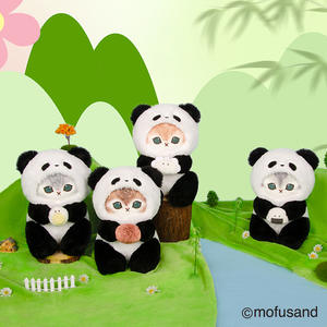 Peluche Originale YE620 Mofusand Gatto Fushandi <span class=keywords><strong>Serie</strong></span> Cibo <span class=keywords><strong>Panda</strong></span> Gatto Squalo Regalo - Product Image 2