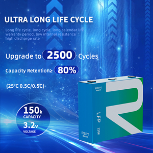 แบตเตอรี่ลิเธียมไพรซ์มามิก REPT LFP150ah เกรดพาวเวอร์ 3.2v สำหรับยานยนต์ ประสิทธิภาพสูง ลิเธียมไอรอน - Product Image 3