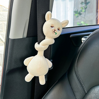 Boneka Hewan Leher Panjang yang Dapat Digantung, Pengikat Tirai, Mainan Berbunyi, Boneka Beruang Rubah untuk Dipeluk, Dekorasi Tas Serbaguna, Ornamen Plush