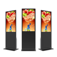 Écran LCD 43 55 pouces intérieur très haut vertical avec lecteur LCD publicitaire numérique écran publicitaire au sol