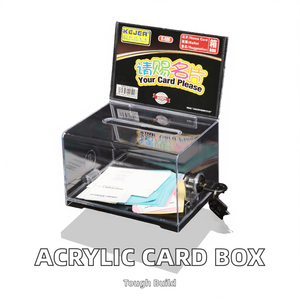 OEM Acrylic thẻ kinh doanh hộp hiển thị Rack cho Tên thẻ tặng dấu hiệu chủ phiếu Hộp Tùy chỉnh Nhựa Chủ thẻ dấu hiệu - Product Image 2