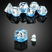 Ensemble de dés polyédriques personnalisés en résine pour D&D, 16 mm, pour le jeu de société Dungeons and Dragons