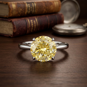 Anillo de Compromiso Starspire para Mujer, Corte Brillante VVS, Oro de 10k, Engaste de Puntas, Estilo Vintage, Uso Diario, Bañado en Rodio, Tercera Marca - Product Image 3