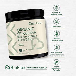 BioFlex OEM Marque Privée Alimentaire Vegan 100% Naturel Biologique Extrait d'Algues Spiruline Bleu-Vert Antioxydant Soutien Immunitaire - Product Image 5