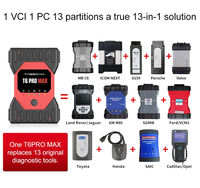 Portátil GetacV110 con T6PRO MAX 13 en 1, Mapeo Remoto Wifi para Mercedes-Benz-BMW-Volkswagen-Audi-Land Rover-Porsche-Ford-Mazda-GM