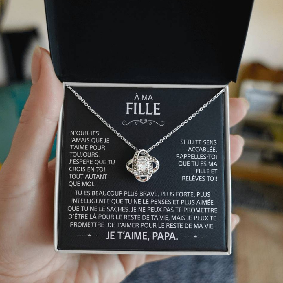 Necklace (silver) + E card flip box