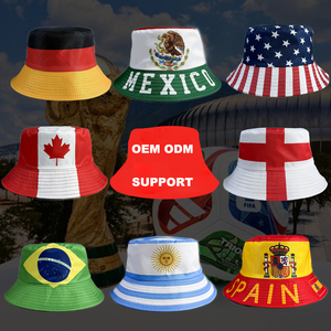 Gorra de Pescador con Bandera de Estados Unidos, Canadá y México 2026, Gorra de Pescador con Doble Bandera, Gorra Patriótica, Chapeau de Pêcheur, Ete - Product Image 1