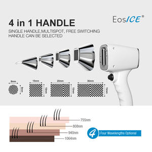 EosICE Super Power 3000W 808nm Diode Laser penghilang rambut tanpa rasa sakit pegangan dapat diubah peralatan kecantikan Pencabut rambut Laser - Product Image 5
