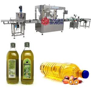 Linea di imballaggio per l'imbottigliamento di liquidi per bottiglie di plastica automatica da 250ml 500ml Palm Cooking macchina per il riempimento di olio commestibile di oliva