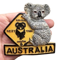 Fabricants de souvenirs touristiques australiens décoratifs aimant de réfrigérateur personnalisé Sydney Melbourne Kangourou Koala aimant de réfrigérateur