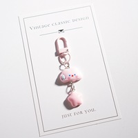 Porte-clés Nuage Doux et Adorable, Pendentif Haute Simulation de Couleurs pour Accessoires de Sac à Dos, Cadeau pour Petite Amie/Couple, Style Dessin Animé en Plastique
