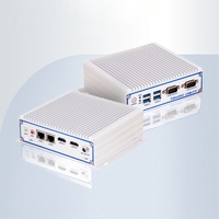 Pequeño Mini PC J1900 barato con 2 LAN 4 USB 2 COM y 2 DDR4 Dual NIC Linux y Windows Caja integrada industrial Diseño compacto Stock