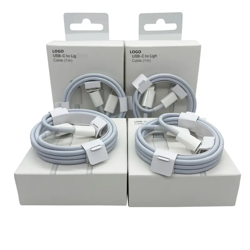 Wholesale PD 20W USB C to Lighting data Cable Fast Charge cord with retail box For iPhone 14 13 Pro Max Plus Phone Data Line