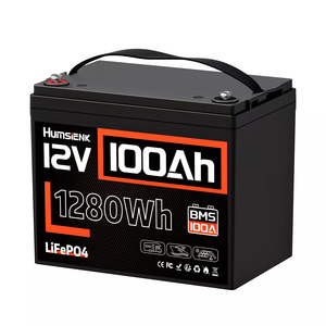 Batería de ciclo profundo de estado sólido LiFePO4 de 12V 100Ah 200Ah 300Ah, 2000 ciclos, amplio rango de temperatura para RV, electrodomésticos y golf - Product Image 1