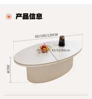 Table basse de salon de style français pour usage domestique, en quartzite couleur crème, design inspiré des designers, minimaliste et moderne, forgée