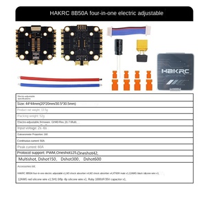 Carte de contrôle de vol Haike F722 <span class=keywords><strong>V2</strong></span> 8 bits 50A Flying Tower pour ESC 2-6S, accessoires de drone FPV de course compatibles - Product Image 6