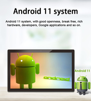 Tablette tactile Android 15,6 pouces FHD à fixation murale pour affichage numérique commercial, idéale pour l'hôtellerie et la publicité en magasin