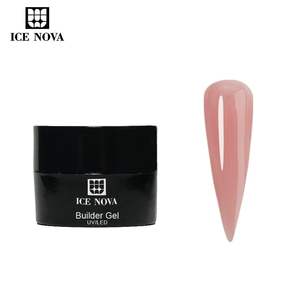 ICE NOVA Etiqueta privada Precio competitivo Extensión de <span class=keywords><strong>uñas</strong></span> de gel de color desnudo 10g 15g 30g 60g Oem Venta al por mayor Constructor Gel UV suave - Product Image 1