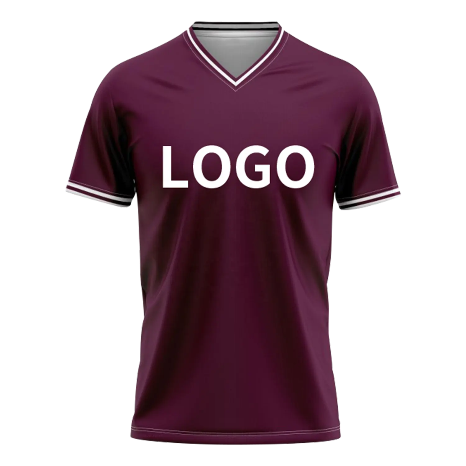 OEM özel yüksek kaliteli futbol forması gömlek spor futbol forması takım erkekler için V boyun eğitim futbol gömlek VLDX02