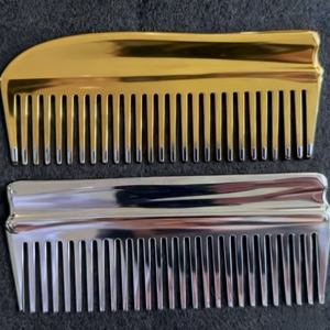 Custom Stainless Steel/Brass Comb - ISO9001 Certified, Premium Polished <b>Craft</b>, Ideal for Grooming & Daily Use - Product Image 2
