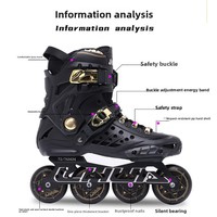 Patins à roulettes King pour adultes, unisexes, freestyle, quad, professionnels, avec dessus en microfibre, été, hiver