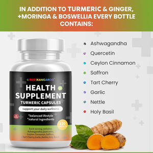 <span class=keywords><strong>Ashwagandha</strong></span> อาหารเสริมสุขภาพสนับสนุนภูมิคุ้มกันร่วมกันตับการย่อยแคปซูลขมิ้น - Product Image 4