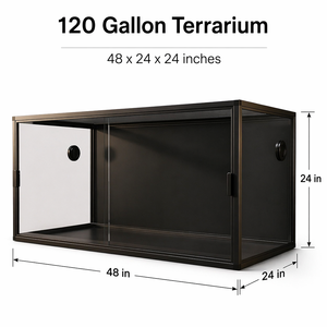 Habitat professionnel pour <span class=keywords><strong>dragon</strong></span> barbu, grande capacité de 120 gallons, empilable, détachable, en PVC, avec côtés en verre acrylique haute transparence, terrarium pour reptiles - Product Image 3