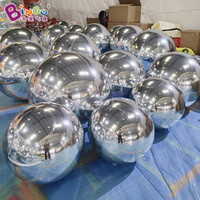 Boule disco géante gonflable réfléchissante brillante, sphère gonflable publicitaire en PVC pour la décoration d'événements et de fêtes