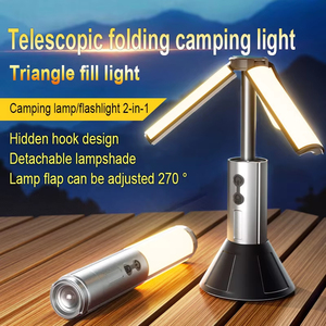 Lampe torche LED télescopique portable rechargeable, projecteur pliable pour réparation automobile en extérieur, camping et éclairage de tente - Product Image 5