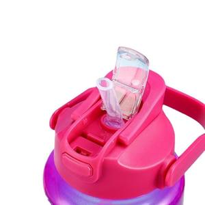 Ensemble de bouteilles d'eau graduées de couleur dégradée de trois pièces nouveau pour <span class=keywords><strong>Amazon</strong></span> Sports tasse de paille de grande capacité à boire directement - Product Image 5