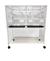 Grande Cage Volière Modulable en Métal sur Mesure pour Élevage d'Oiseaux, Perroquets, Perruches et Canaris