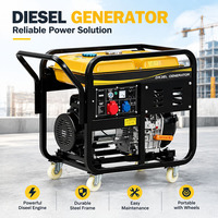 Generator Diesel 8KW Berpendingin Udara Rangka Baja untuk Cadangan Daya Darurat