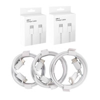 Câble de charge rapide USB-C vers USB-C 60W de haute qualité pour iPhone 17, 16, 15 Pro Max, 14 – Chargeur mural et câble de données USB-C