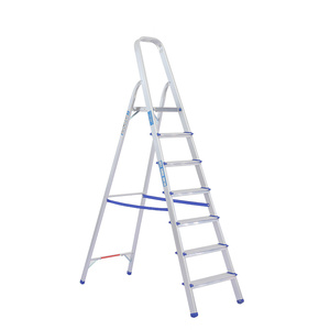 Escaleras antideslizantes plegables portátiles de alta resistencia de 3,4,5,6,7,8 escalones para escaleras de mano domésticas de seguridad de aluminio resistente fuerte <span class=keywords><strong>DIY</strong></span> - Product Image 5