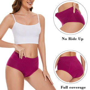Wieder verwendbare Menstruation unterwäsche Höschen Auslaufs ichere Frauen Unterwäsche mit hoher Taille - Product Image 2