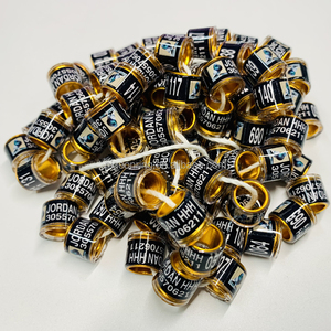 批发高品质Turbit鸽子腿带铝制塑料鸽子赛圈 - Product Image 1