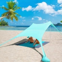Tente portable 1688 en Lycra anti-UV pour plage et camping, utilisation transfrontalière pour mobilier d'extérieur