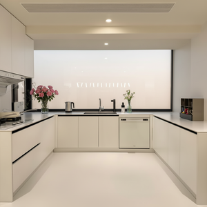 Kitchen Lacquered Storage Cabinets Waterproof Cabinets for Families Hotels and Apartments