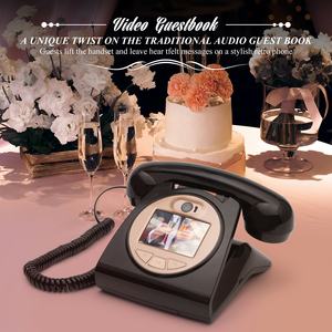 Vintage mariage vidéo bénédiction Message livre d'or téléphone enregistrement 1080P vidéo Audio livre d'or téléphone avec Li + batterie Rechargeable - Product Image 4