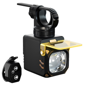 Raylights Fahrrad-Frontlicht Wiederaufladbar LED IP66 Dual-Modus Fernbedienung Lenker-Montiertes Gelbes Warnlicht - Product Image 1