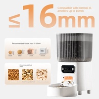 Distributeur automatique de nourriture pour animaux de compagnie intelligent WiFi, distributeur de nourriture pour chats programmable avec contrôle des portions