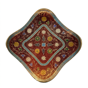 Handcrafted Floral Mosaic Wall <b>Light</b> – Vintage Decorative <b>Sconce</b> with Alabaster Globe - Product Image 1
