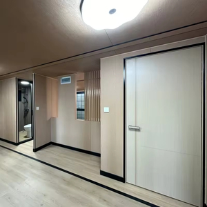 लक्जरी विस्तार कंटेनर घर 20 फीट मध्य शताब्दी के साथ आधुनिक प्रीफैब घर रसोई बाथरूम कार्यालय भवन और बेडरूम - Product Image 5