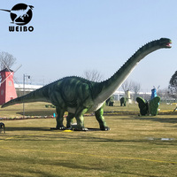 Modèles de dinosaures réalistes pour parcs à thème, construction en métal et silicone, personnalisables pour une utilisation en intérieur/extérieur