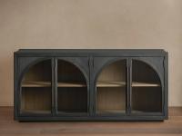 Français rétro en bois massif meuble TV buffet salon maison en détresse casier américain à quatre portes casier personnalisé